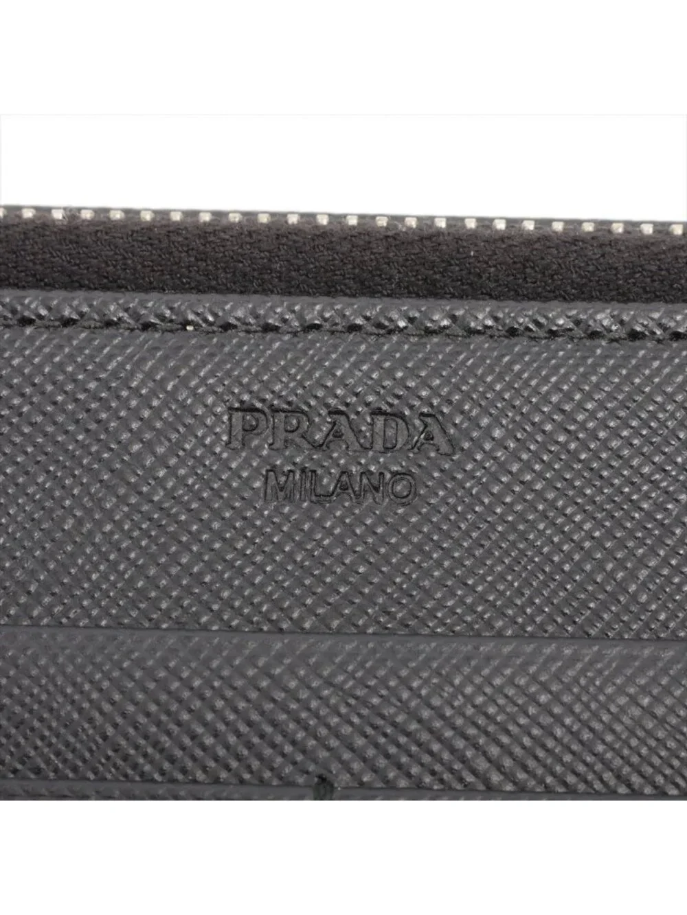Prada Saffiano Leather Wallet Bifold Black